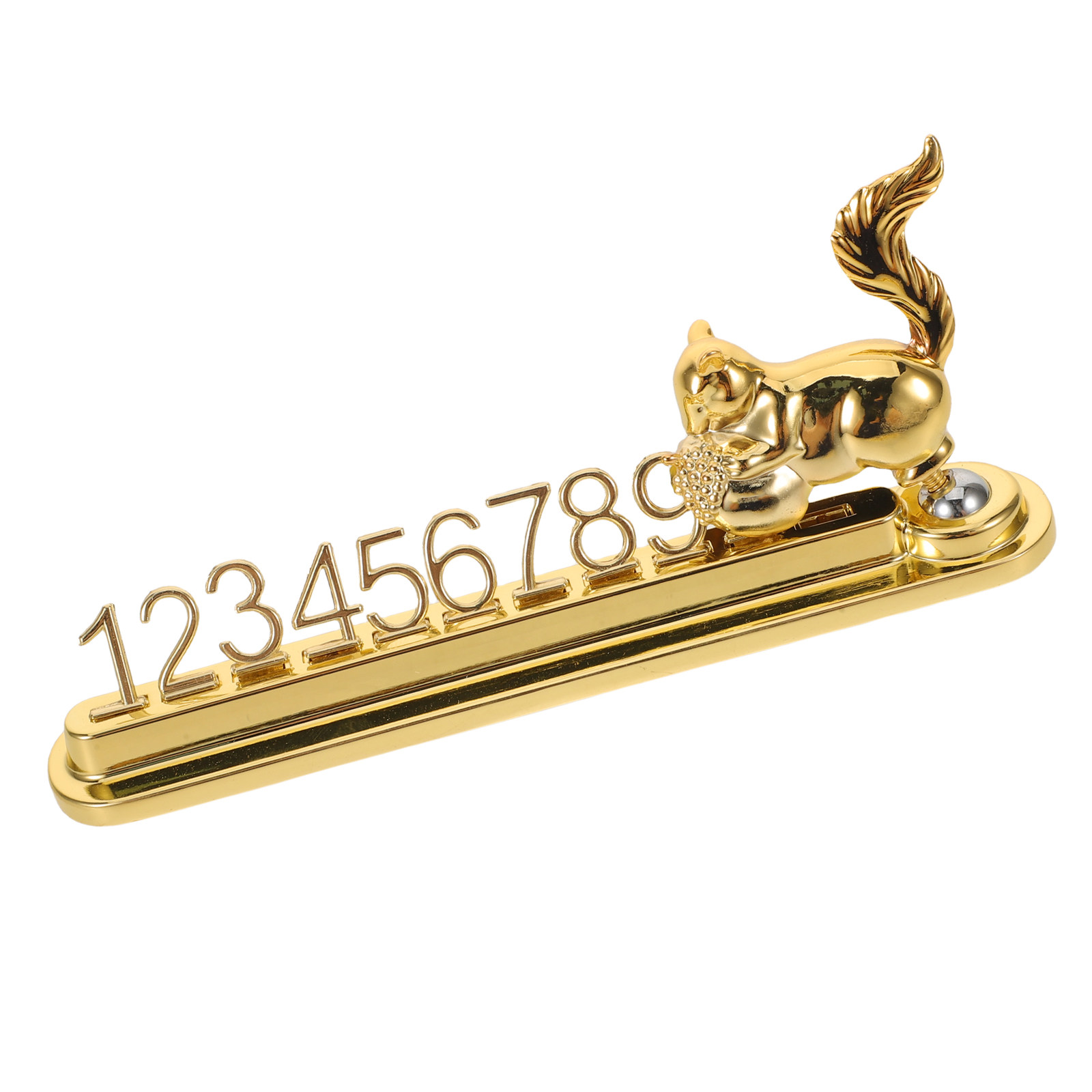 Phone Accessories Shop Design - Squirrel Design Temporary Parking Plate Metal