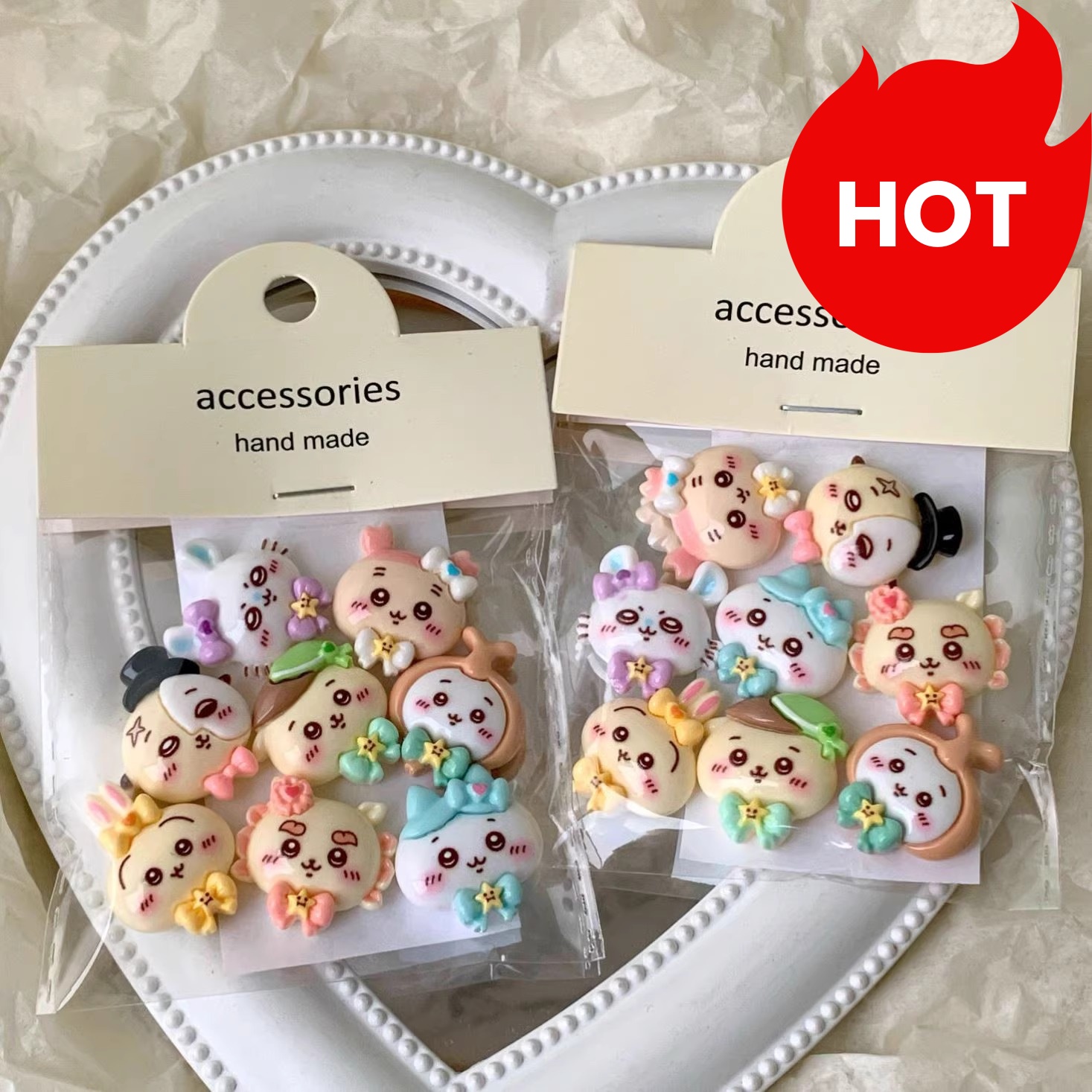 Phone Accessories Clipart - 1-100PCS CHIIKAWA DIY Art Charm 3D