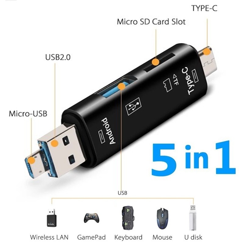 Phone Accessories Store - 5 in 1 Multifunction Usb 2.0