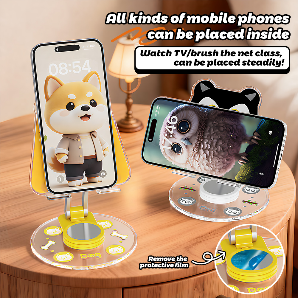 Cute Animal Phone Stand 360 Ro - Phone Accessories For Teen Girls recension och pris