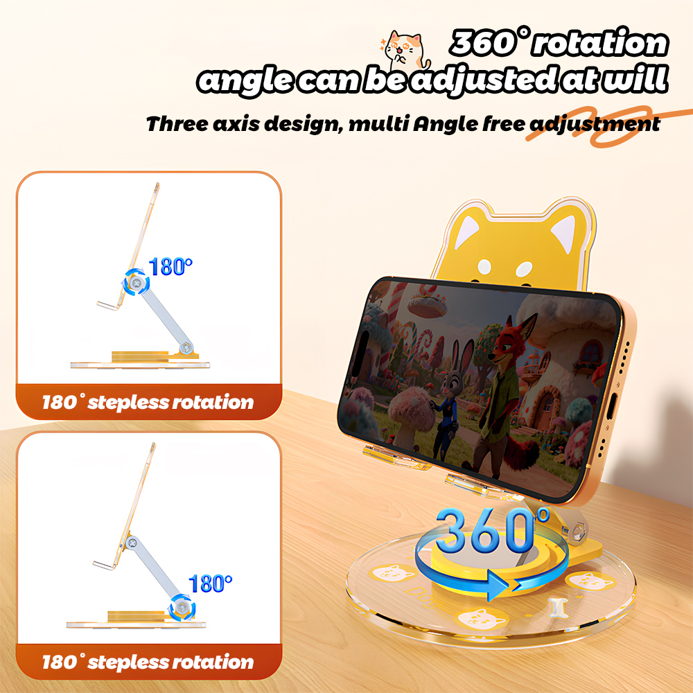 Cute Animal Phone Stand 360 Ro - Phone Accessories For Teen Girls recension och pris