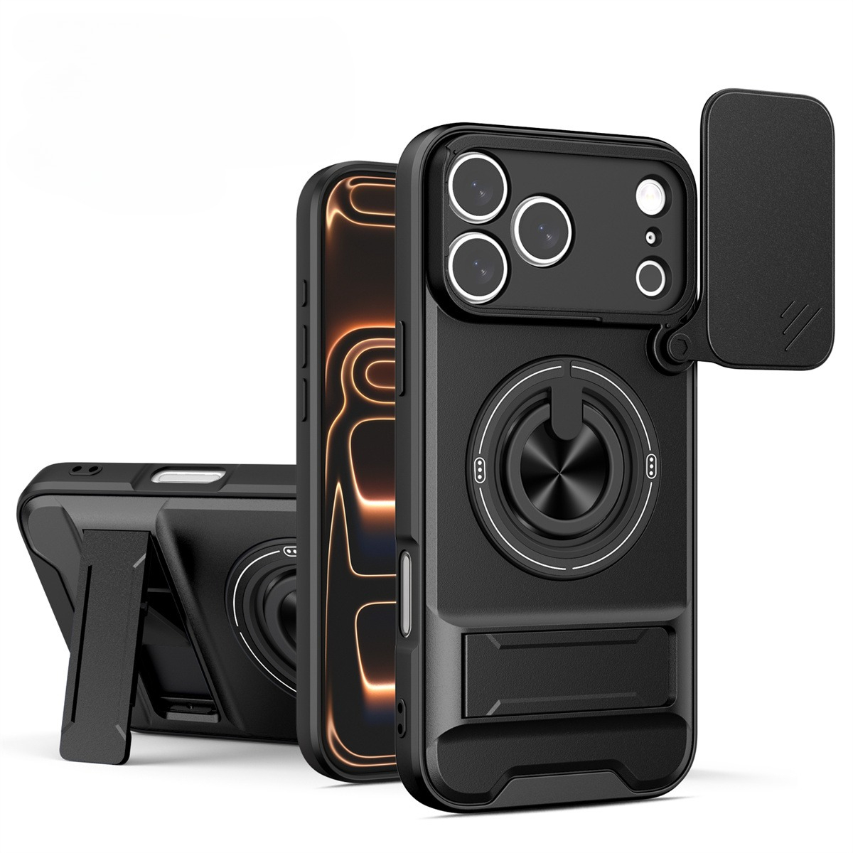Magnetic Phone Case for IPhone - Phone Kickstand Ring recension och pris