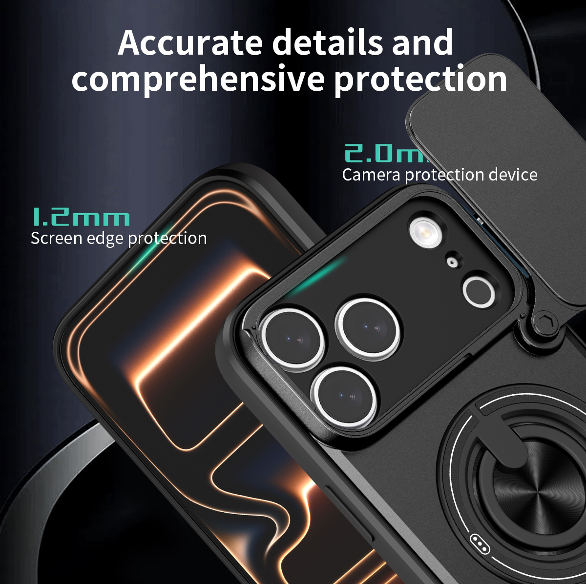 Magnetic Phone Case for IPhone - Phone Kickstand Ring recension och pris