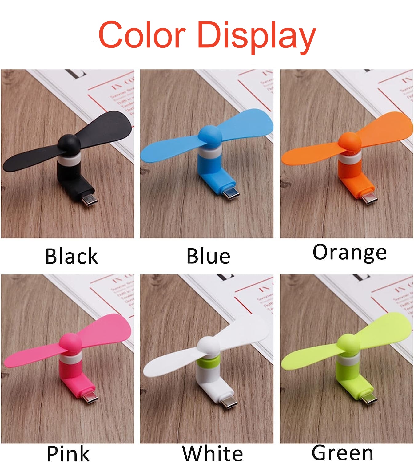 4/2/1Pcs Type-C Mini Portable  - Phone Cooling Fan recension och pris