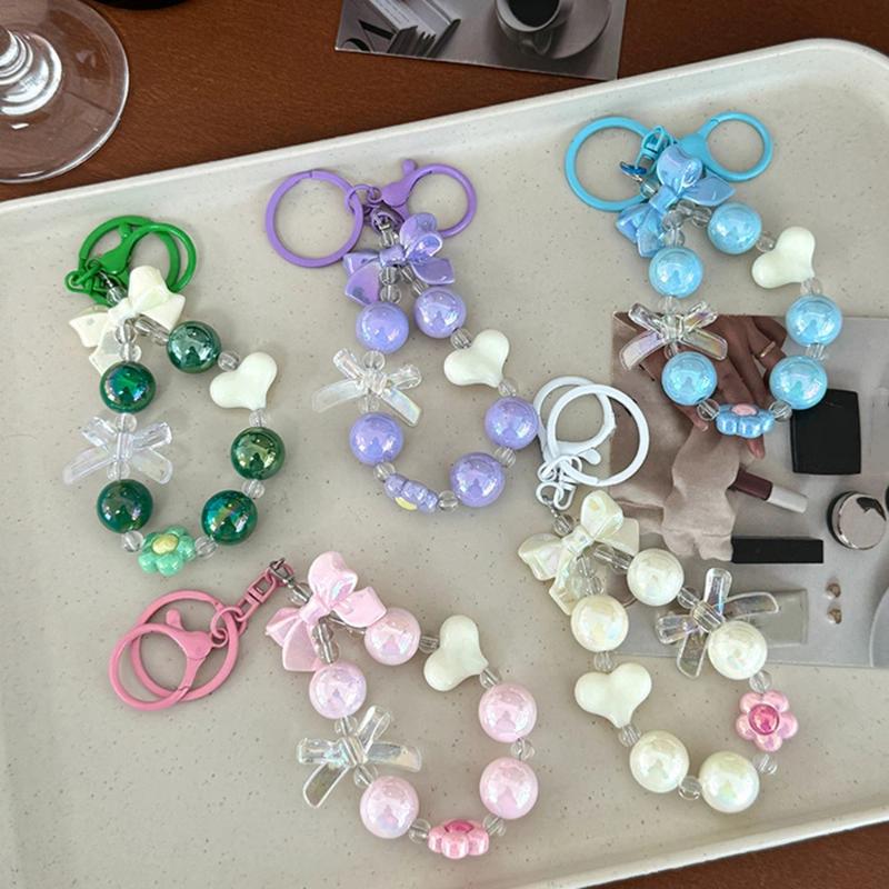 NEW Candy Color Heart Bow Bead - Phone Accessories For Teen Girls recension och pris