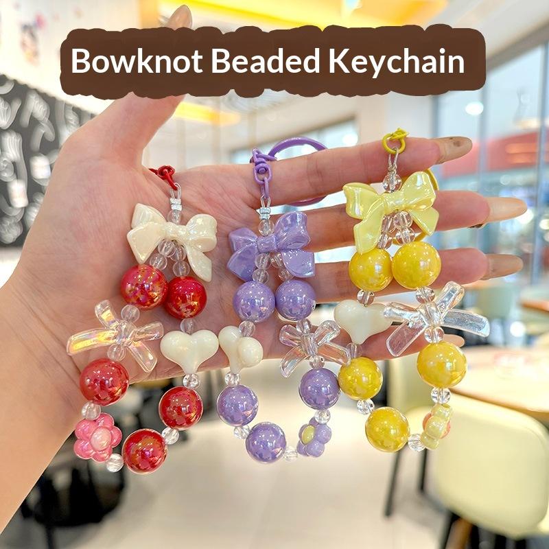 NEW Candy Color Heart Bow Bead - Phone Accessories For Teen Girls recension och pris