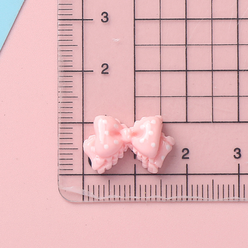 10pcs Kawaii Pink Dot Bow DIY  - Phone Accessories Clipart recension och pris