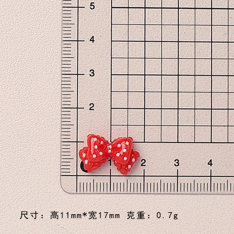 10pcs Kawaii Pink Dot Bow DIY  - Phone Accessories Clipart recension och pris