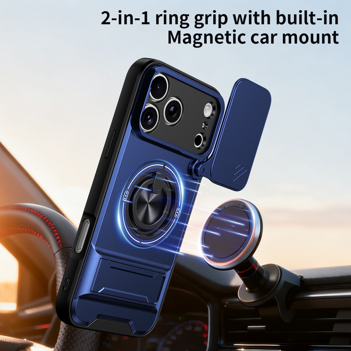 Luxury 360 Rotating Magnetic R - Phone Kickstand Ring recension och pris