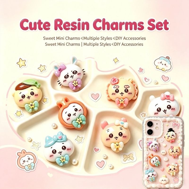 20PCS-CHIIKAWA DIY Art Charm 3 - Phone Accessories Clipart recension och pris
