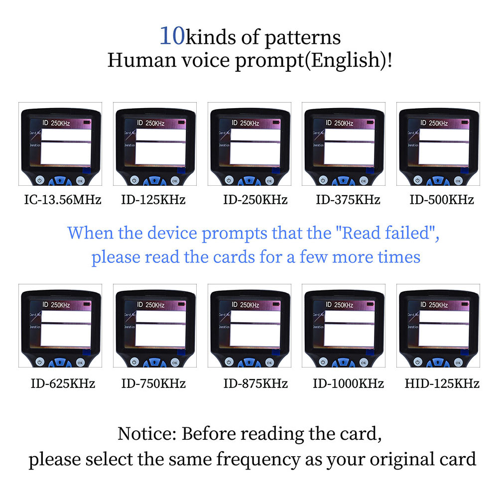 Handheld 10 Frequency RFID NFC - Nfc Card Reader recension och pris