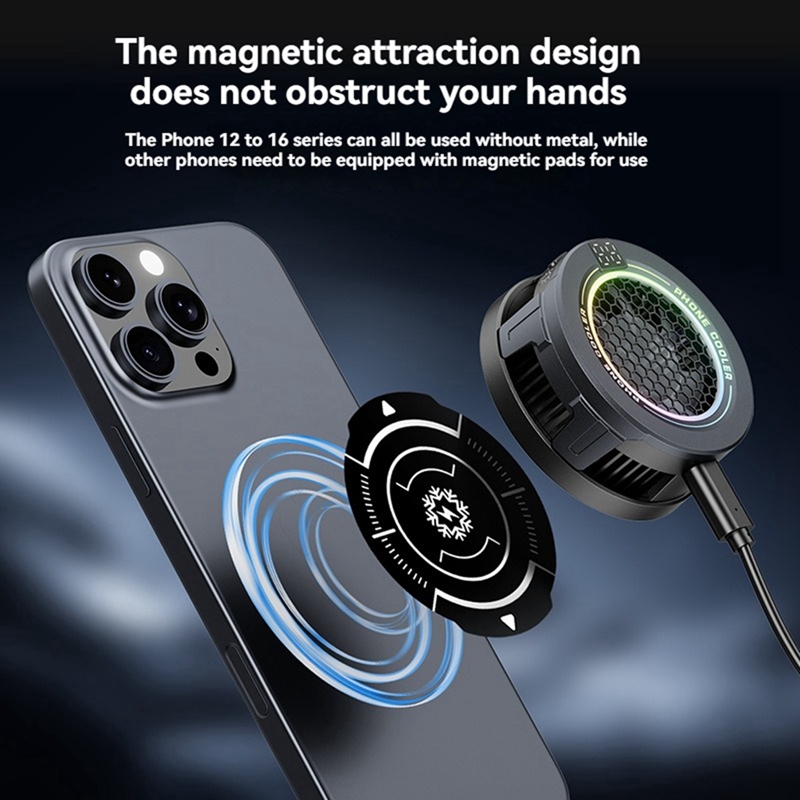 Magnetic Phone Cooler Low Nois - Phone Cooling Fan recension och pris