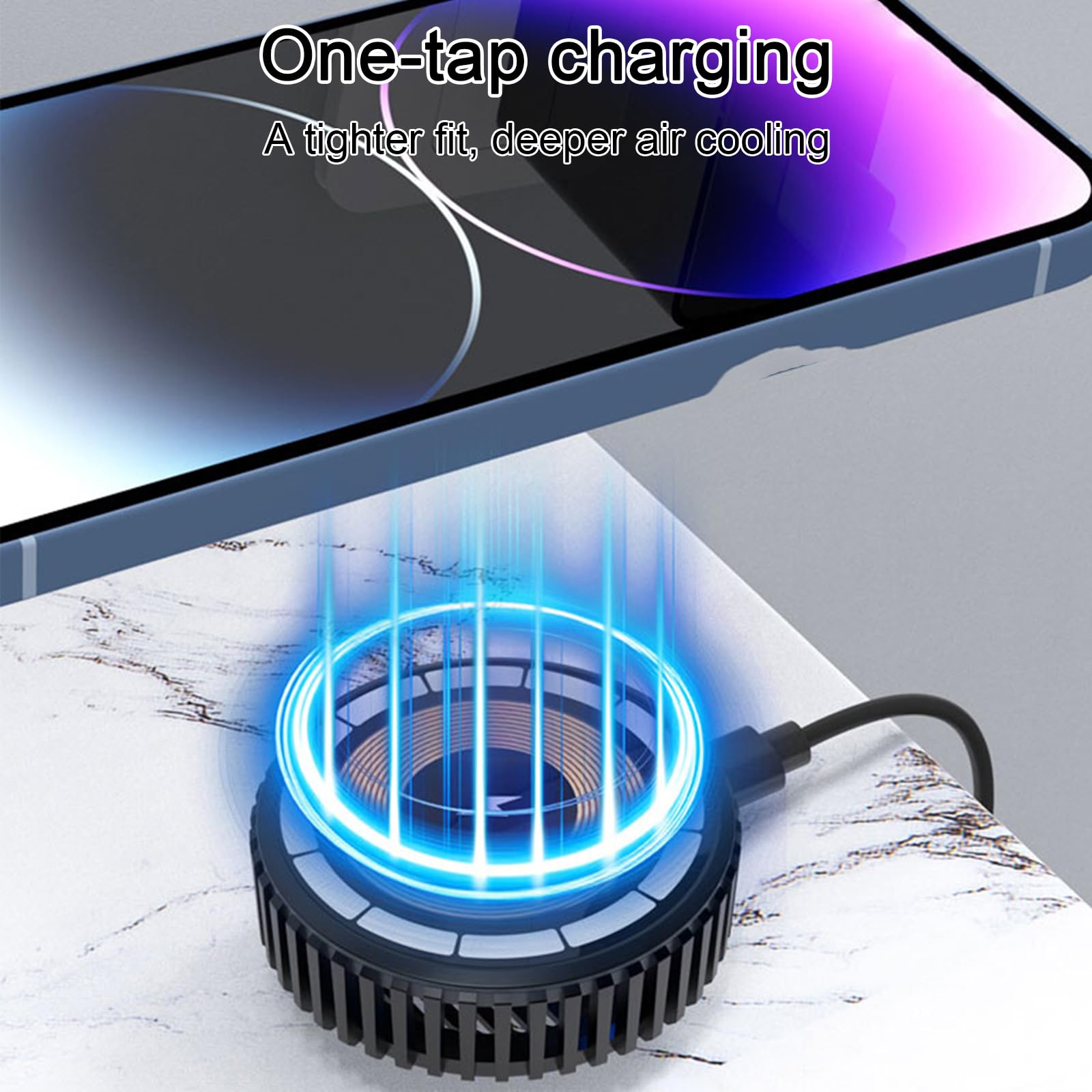 15W Wireless Charger with Auxi - Phone Cooling Fan recension och pris
