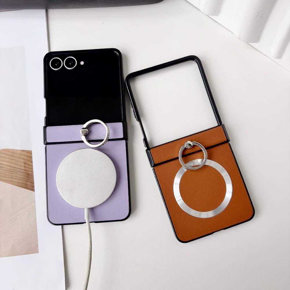 For Magsafe Magnetic Leather H - Phone Kickstand Ring recension och pris