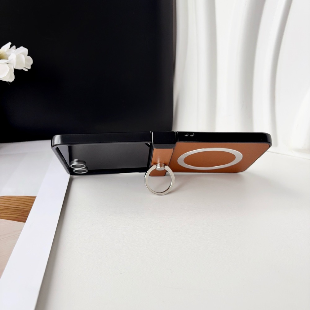 For Magsafe Magnetic Leather H - Phone Kickstand Ring recension och pris