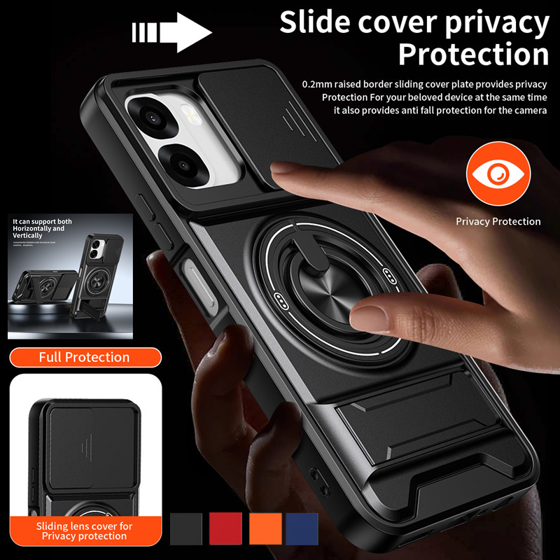 Armor Phone Case For Oppo A6x  - Phone Kickstand Ring recension och pris