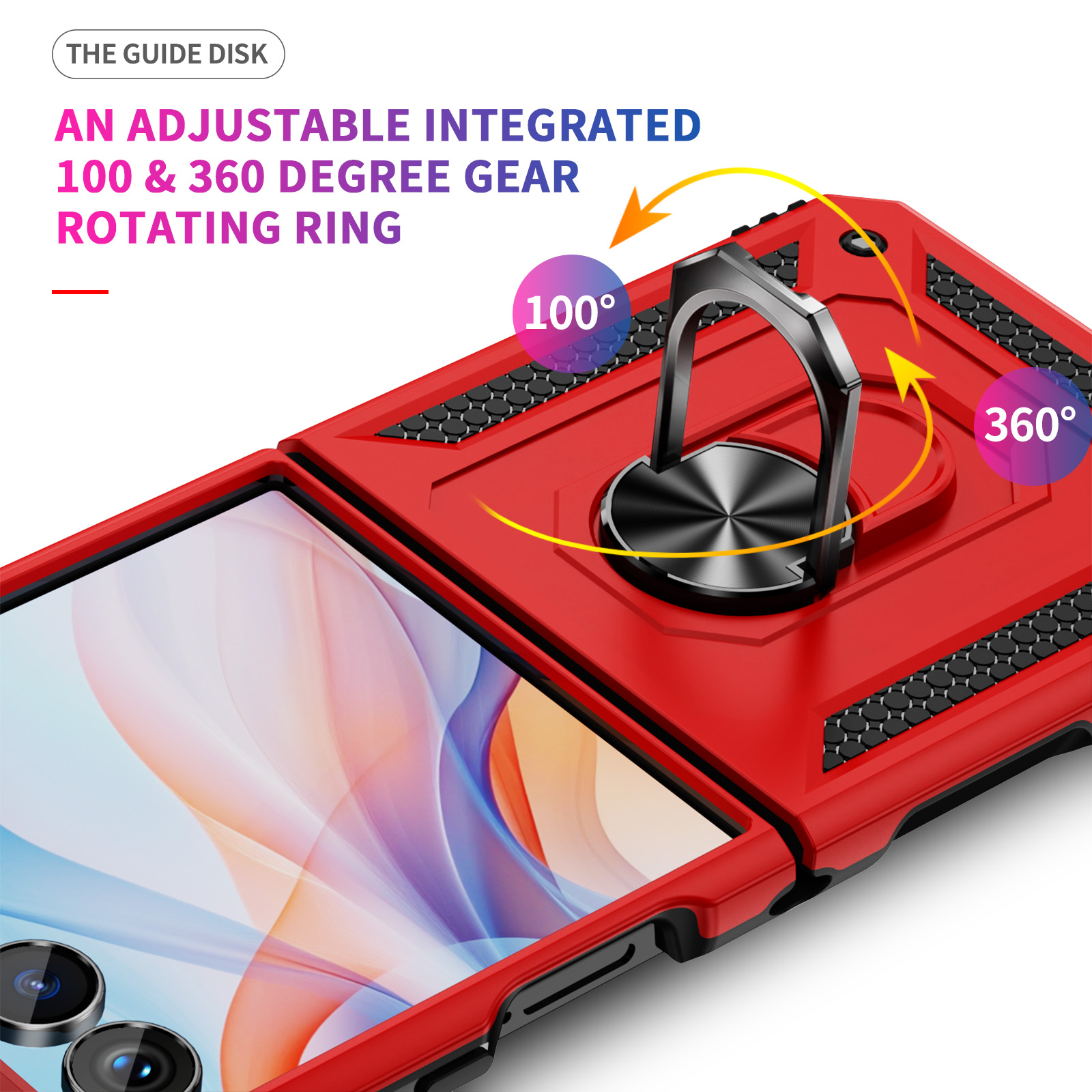 Military-grade Shockproof Phon - Phone Kickstand Ring recension och pris