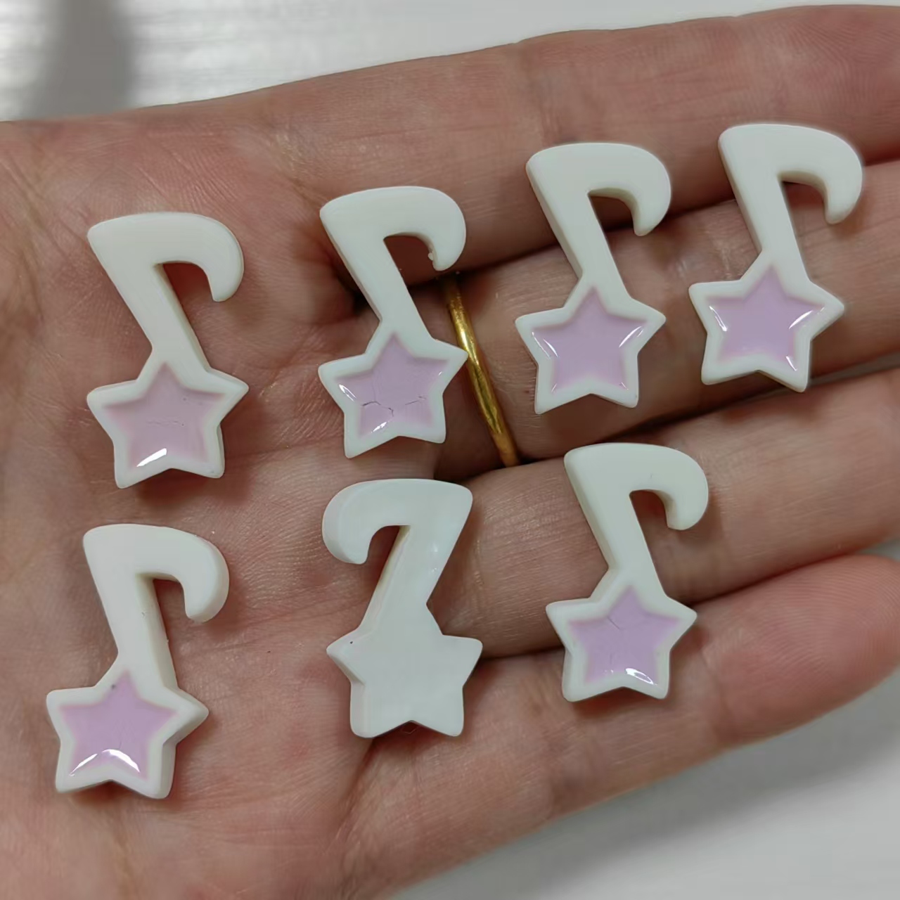 10Pcs Resin Star Music Eight N - Phone Accessories Clipart recension och pris