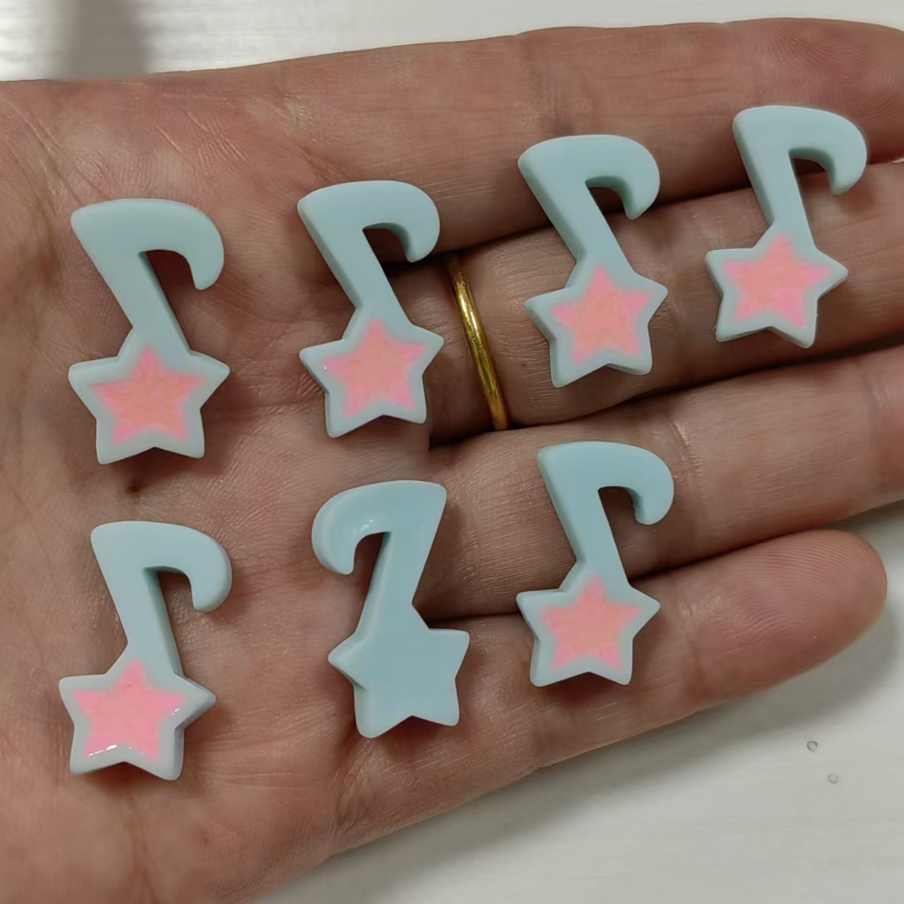 10Pcs Resin Star Music Eight N - Phone Accessories Clipart recension och pris