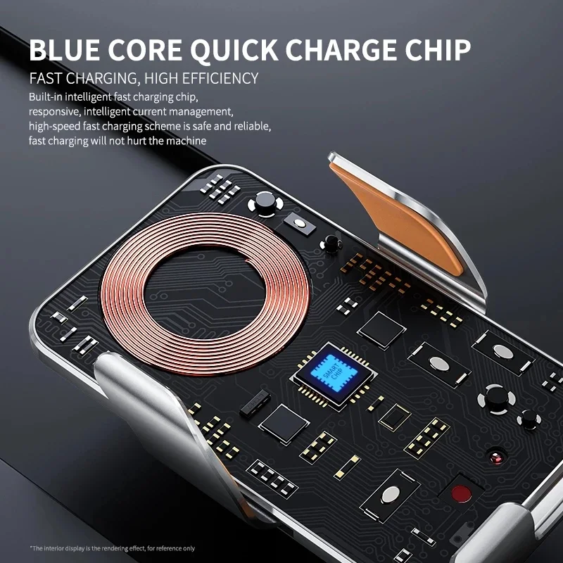 Car Wireless Charger Magnetic  - Phone Cooling Fan recension och pris