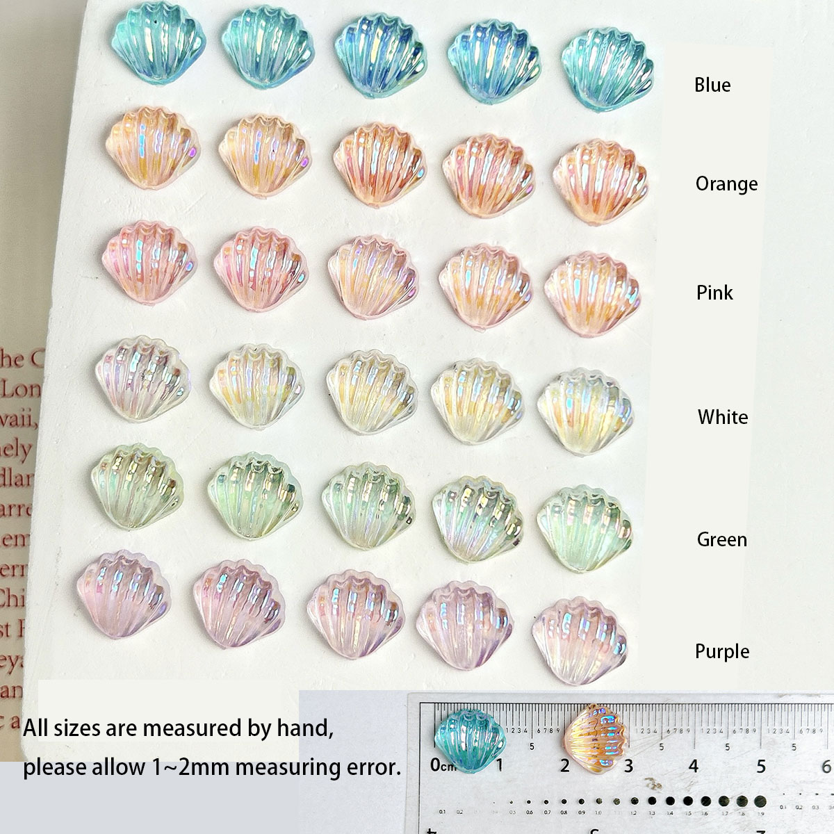 10Pcs Aurora Resin Scallop She - Phone Accessories Clipart recension och pris