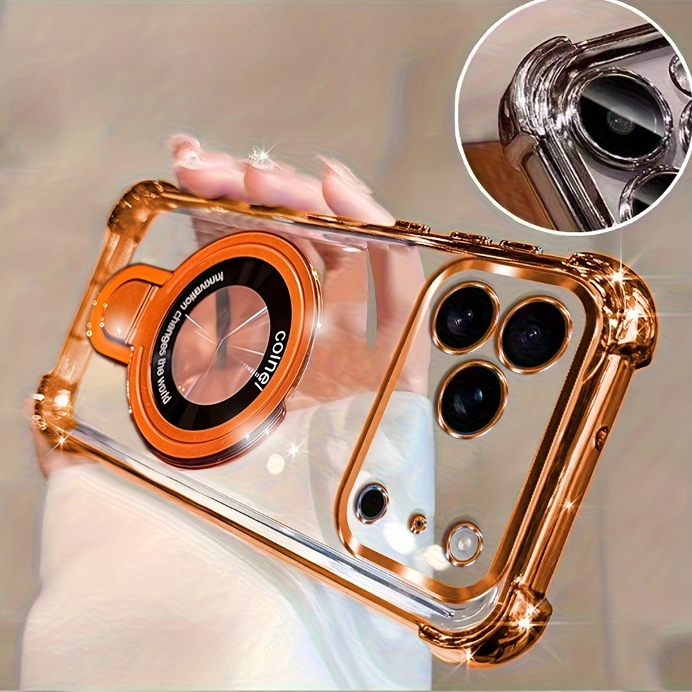 Luxury Plating Phone Case for  - Phone Kickstand Ring recension och pris