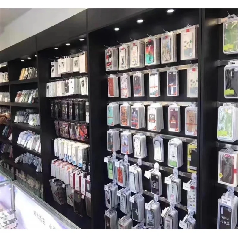 custom，Wooden Slatwall Mobile  - Phone Accessories Store recension och pris