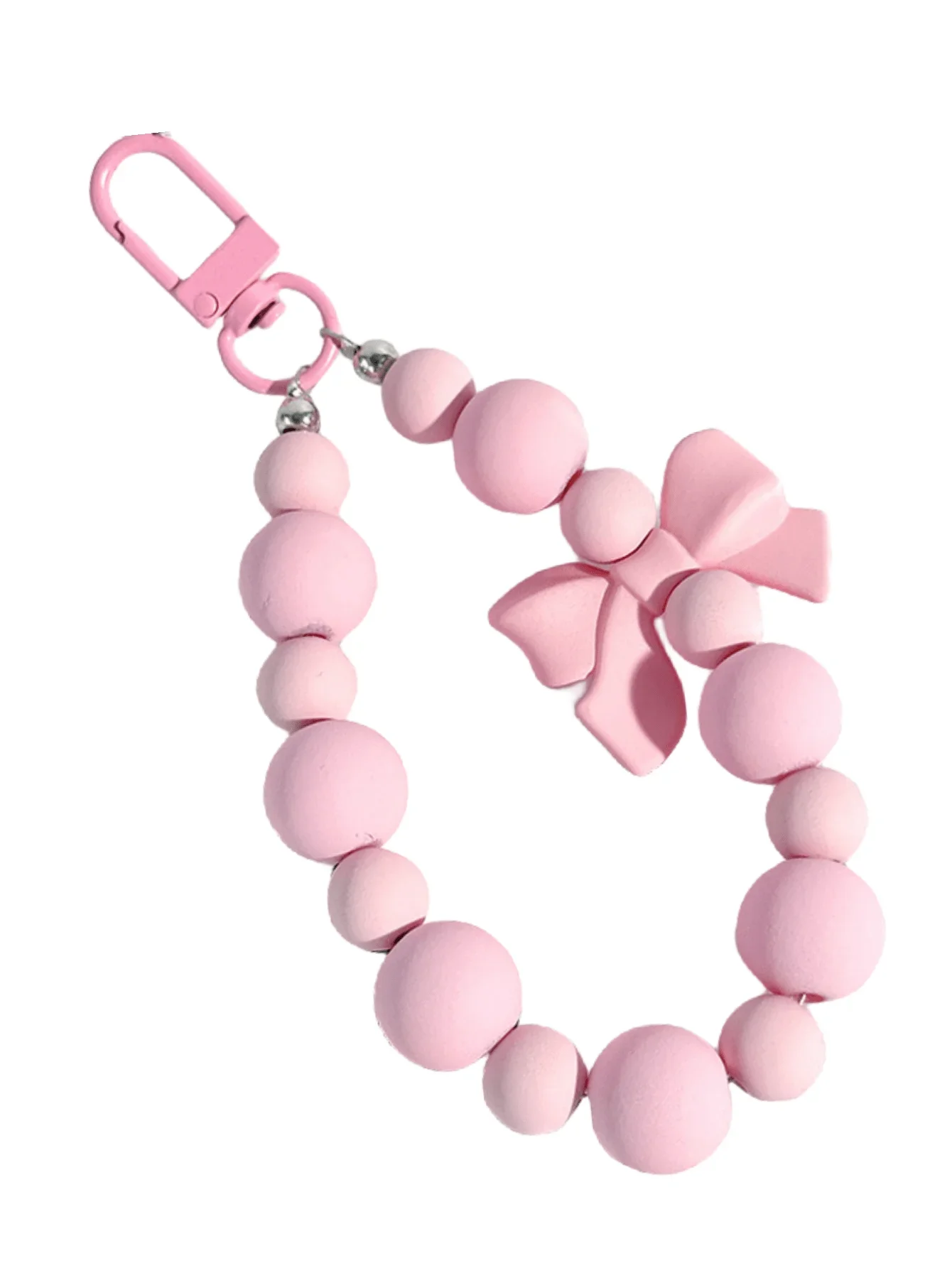 1pc Pink Pearl Bow Keychain Mo - Phone Accessories For Teen Girls recension och pris