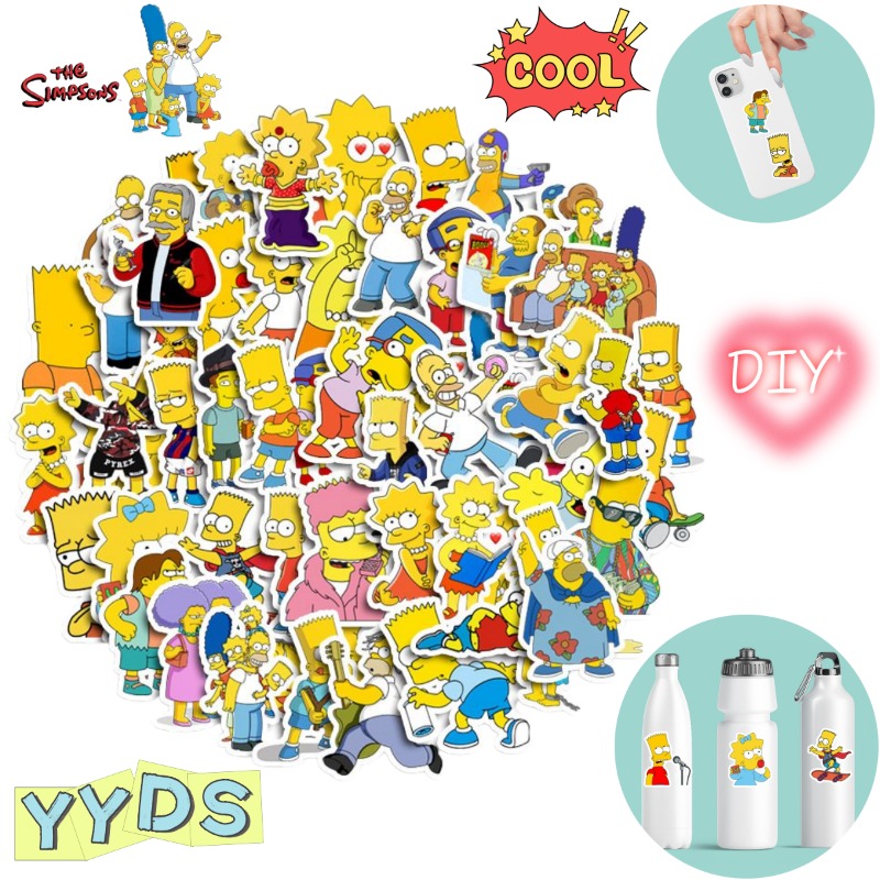50pcs The Simpsons cute cartoo - Phone Accessories Trending Products recension och pris