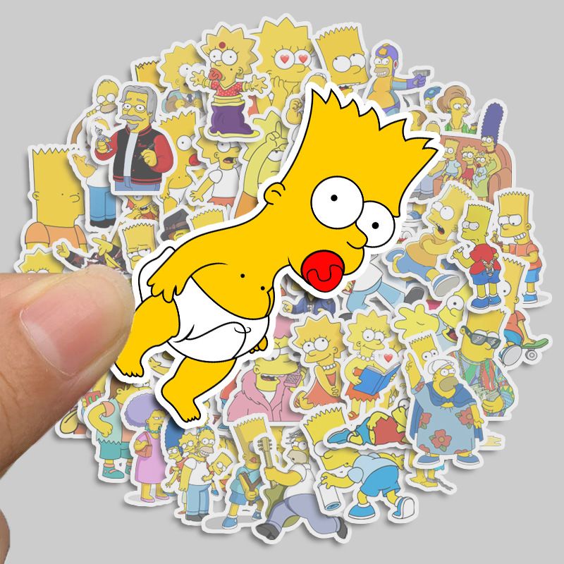 50pcs The Simpsons cute cartoo - Phone Accessories Trending Products recension och pris
