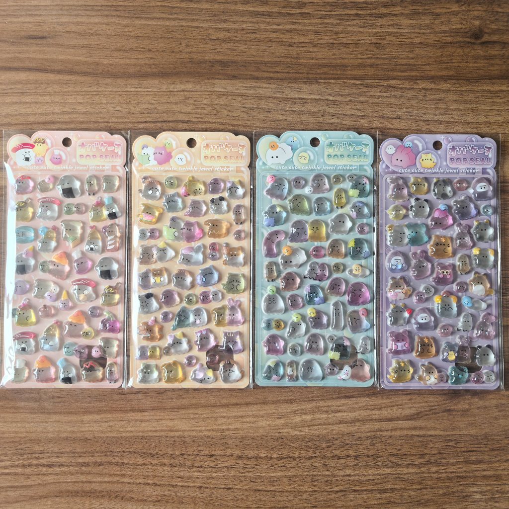 4 Pcs Cute Transparent Pop Sea - Phone Accessories Store recension och pris