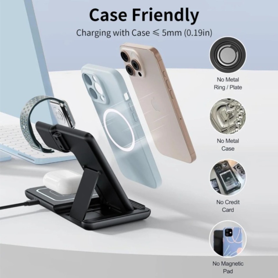 Night LED Light 3 In 1 Wireles - Phone Cooling Fan recension och pris