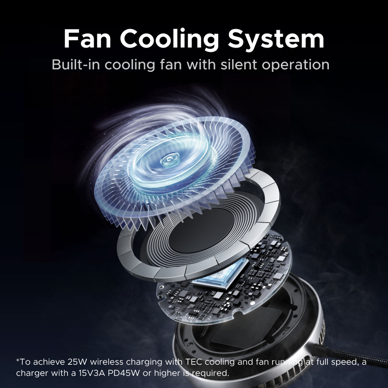 UGREEN MagFlow Pro Qi2.2 25W M - Phone Cooling Fan recension och pris