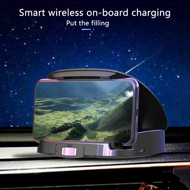 15W Car Wireless Charger Mobil - Phone Cooling Fan recension och pris