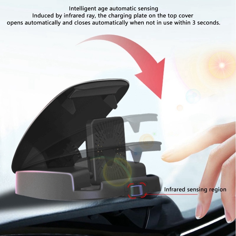 15W Car Wireless Charger Mobil - Phone Cooling Fan recension och pris